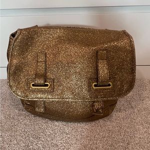 Yves Saint Laurent Metallic Medium Besace Shoulder Bag